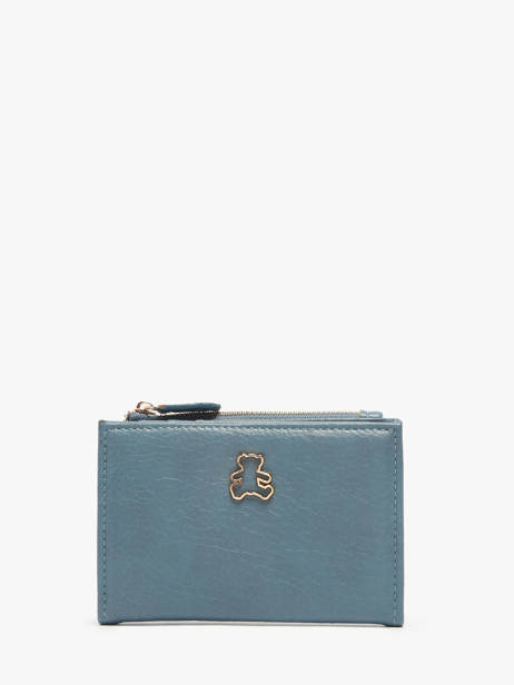 Wallet Lulu castagnette Blue zip CAPOR106