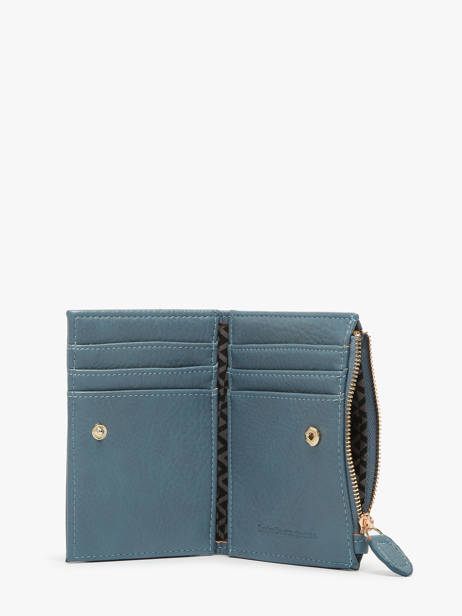 Wallet Lulu castagnette Blue zip CAPOR106 other view 1