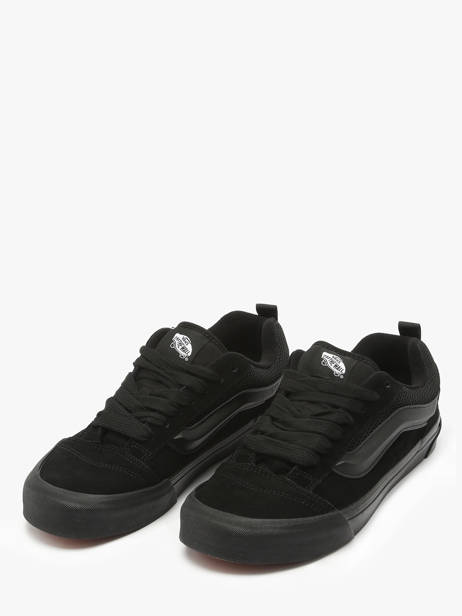 Sneakers Knu Skool In Leather Vans Black men 9QCBKA1 other view 2
