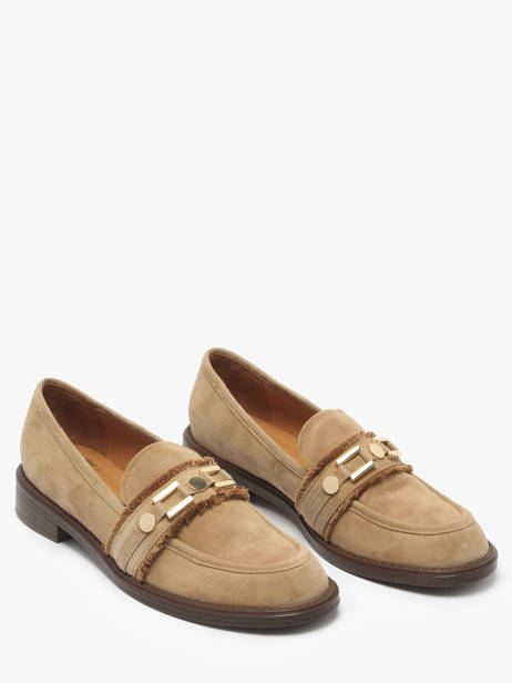 Moccasins Blush In Leather Mam'zelle Brown accessoires CSIXM39 other view 2