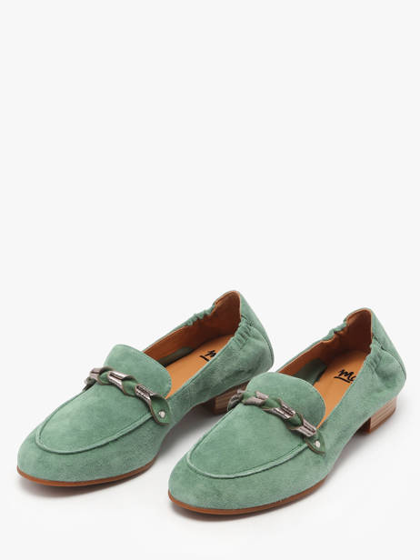 Moccasins Zanga In Leather Mam'zelle Green accessoires CSIRK28 other view 2