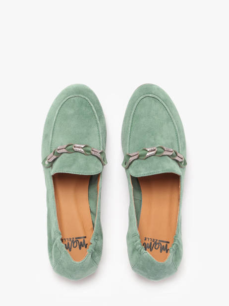 Moccasins Zanga In Leather Mam'zelle Green accessoires CSIRK28 other view 4