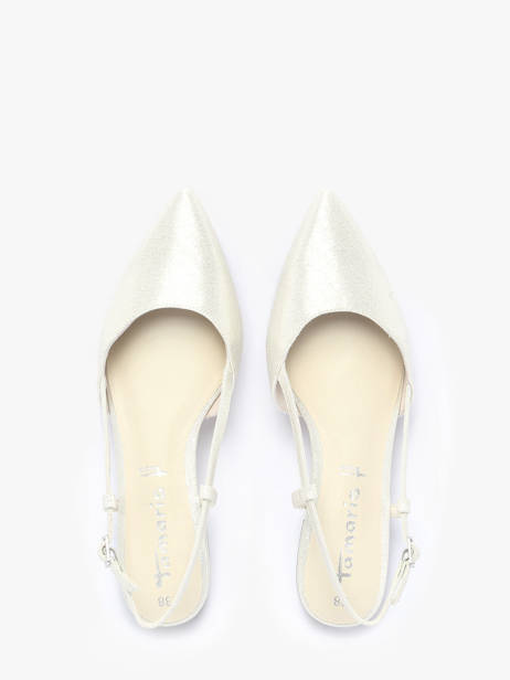 Ballerines En Cuir Tamaris Blanc accessoires 44 vue secondaire 3