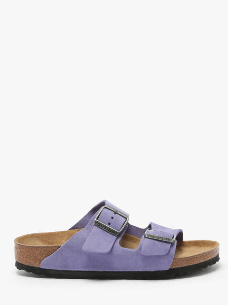 Mules Arizona En Cuir Birkenstock Violet accessoires 1029218