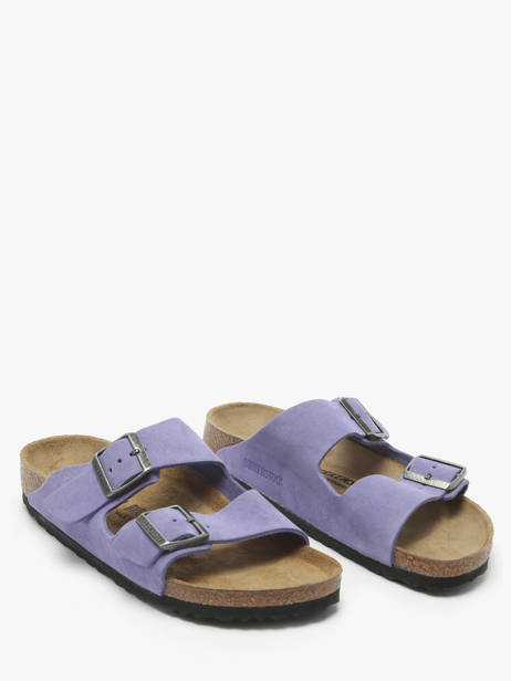 Mules Arizona En Cuir Birkenstock Violet accessoires 1029218 vue secondaire 1