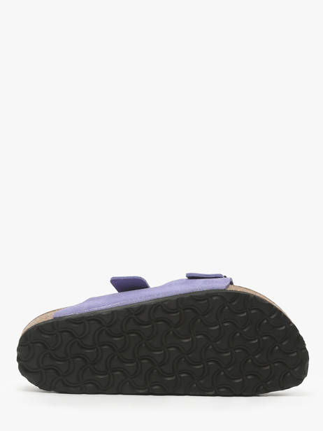 Mules Arizona En Cuir Birkenstock Violet accessoires 1029218 vue secondaire 4