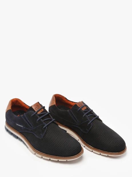 Sneakers Simone In Leather Bugatti Blue men 3319711S other view 2