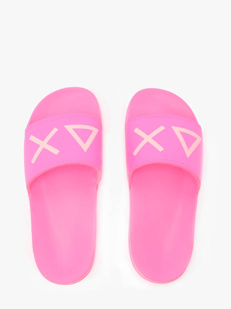 Flip Flops Logo Sun68 Pink accessoires X35204