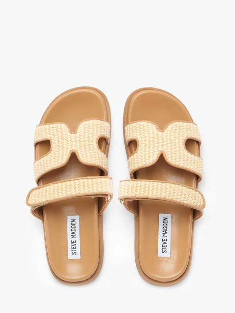 Mules Missile En Cuir Steve madden Beige accessoires 11003028 vue secondaire 3