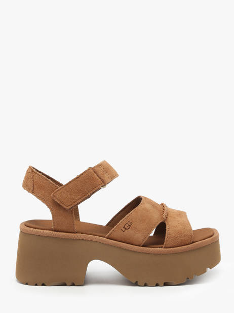 Sandals New Heights In Leather Ugg Brown accessoires 1167475