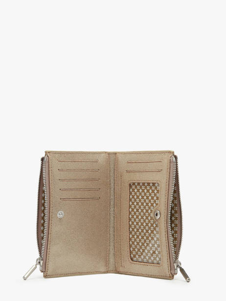 Wallet Leather Mila louise Beige vintage 3576X other view 1