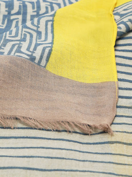 Linen Scarf Marítimo 100x100cm Biba Multicolor accessoires RI274A other view 1