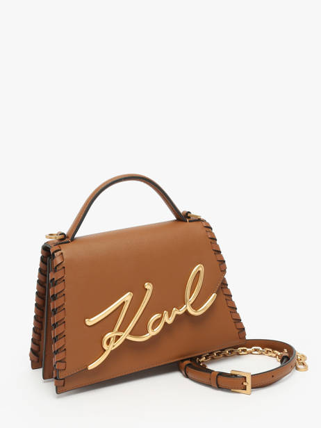 Shoulder Bag K Signature Leather Karl lagerfeld Brown k signature A2W30005 other view 2