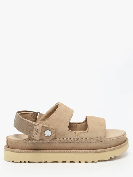 Sandales Goldenstar Glide En Cuir Ugg Beige accessoires 1167399