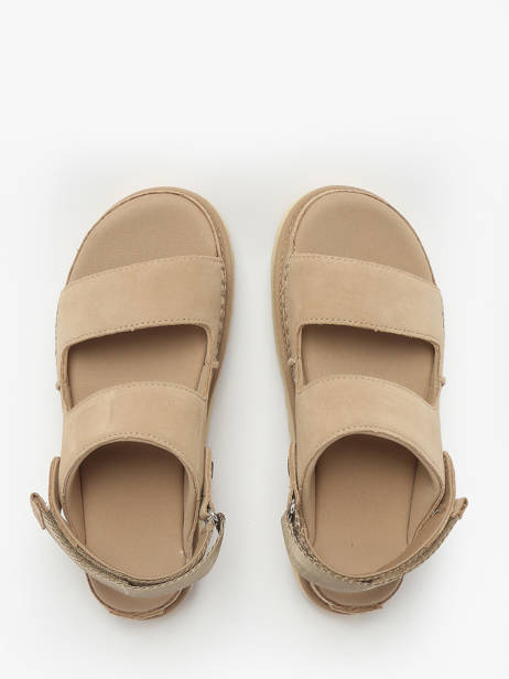 Sandales Goldenstar Glide En Cuir Ugg Beige accessoires 1167399 vue secondaire 3