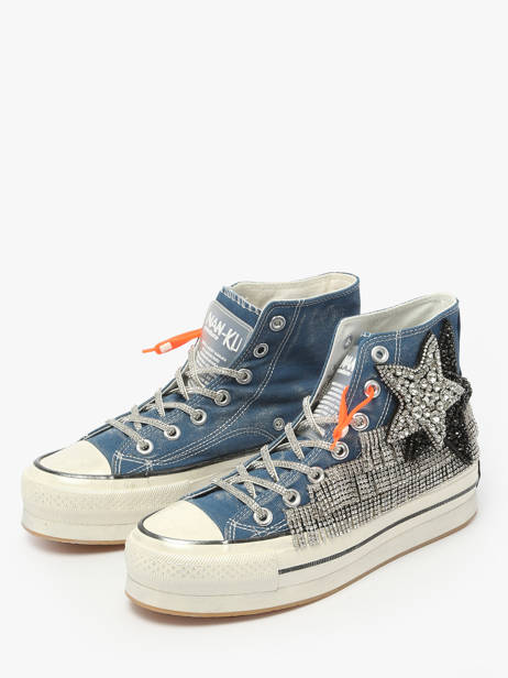 Sneakers Nan-ku couture Bleu accessoires 4BA10C16 vue secondaire 2