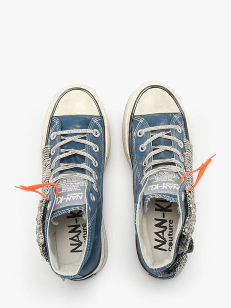 Sneakers Nan-ku couture Bleu accessoires 4BA10C16 vue secondaire 4
