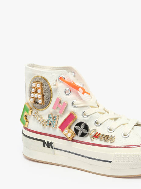 Sneakers Nan-ku couture Blanc accessoires 15A2 vue secondaire 3