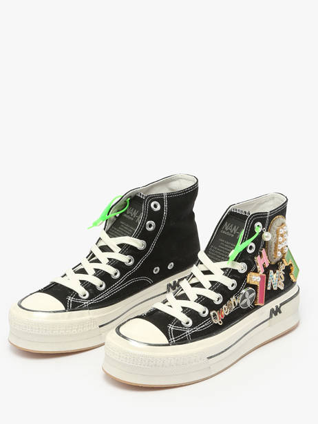 Sneakers Nan-ku couture Noir accessoires 15A1 vue secondaire 2