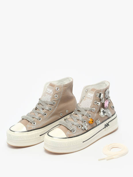 Sneakers Nan-ku couture Beige accessoires 14A3 vue secondaire 2