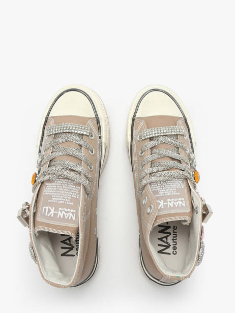 Sneakers Nan-ku couture Beige accessoires 14A3 vue secondaire 4