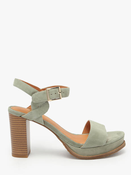 Sandales à Talon Jain En Cuir Mam'zelle Vert accessoires CSG1H03