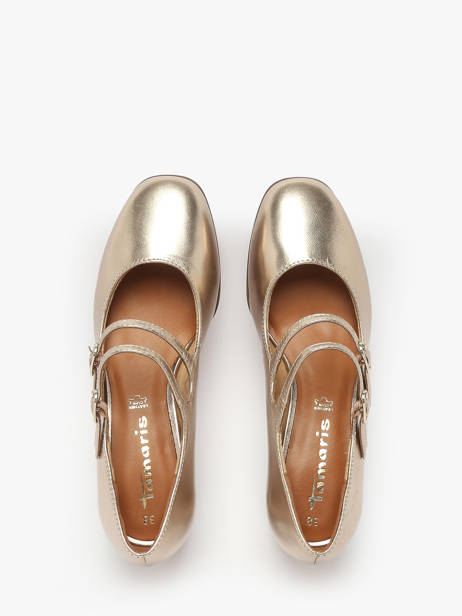 Escarpins En Cuir Tamaris Marron accessoires 44 vue secondaire 4