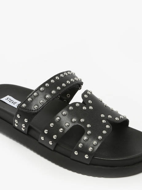 Slippers Missile In Leather Steve madden Black accessoires 11003772 other view 2
