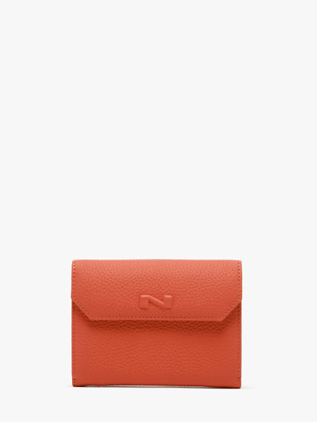 Leather Original N Wallet 2 Compartments Nathan baume Orange original n 413N