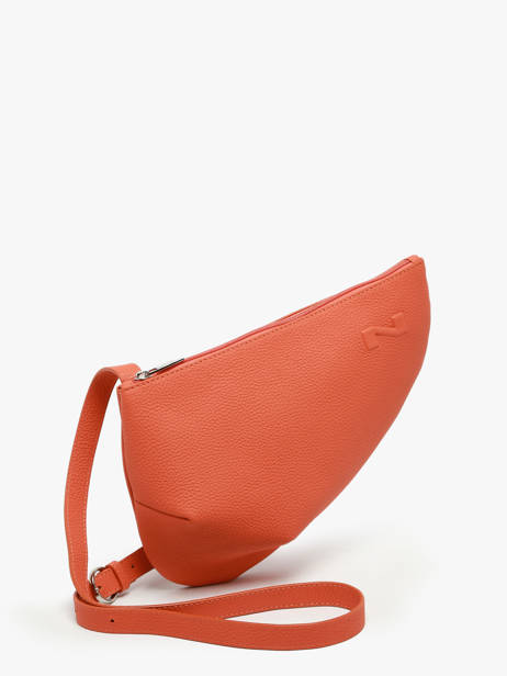 Leather Crossbody Bag Large City Perle Nathan baume Orange n city 1 other view 2