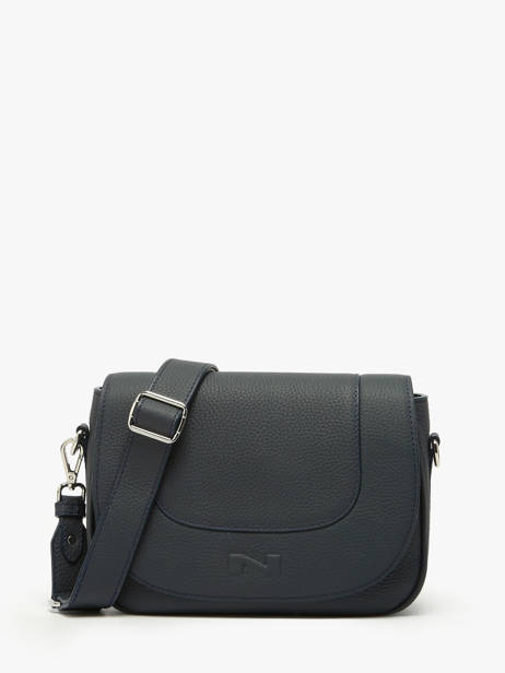 Leather Ponant Crossbody Bag Nathan baume Blue regate 10