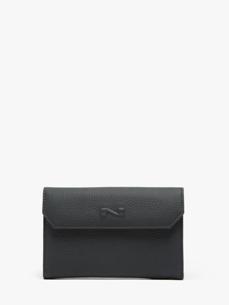 Wallet Nathan baume Blue grained 410N