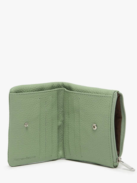 Leather Rallye Wallet Nathan baume Green original n 476N other view 1