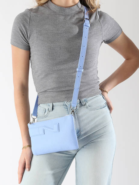 Leather Florence Crossbody Bag Nathan baume Blue n city 4 other view 1