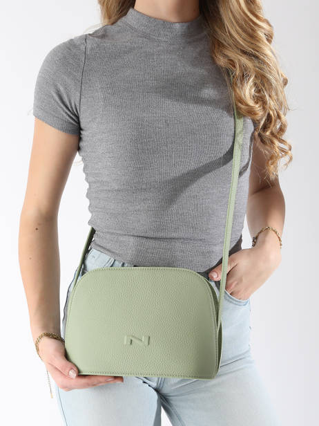 Leather Lilou Crossbody Bag Nathan baume Green egee 2 other view 1