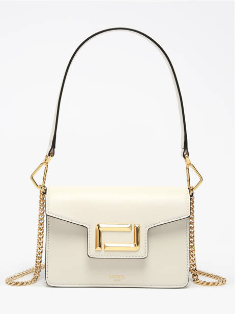 Shoulder Bag Angele Leather Lancel Beige angele A13275