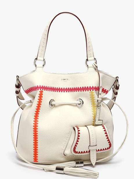 Bucket Bag Premier Flirt Leather Lancel White premier flirt A13387 other view 2