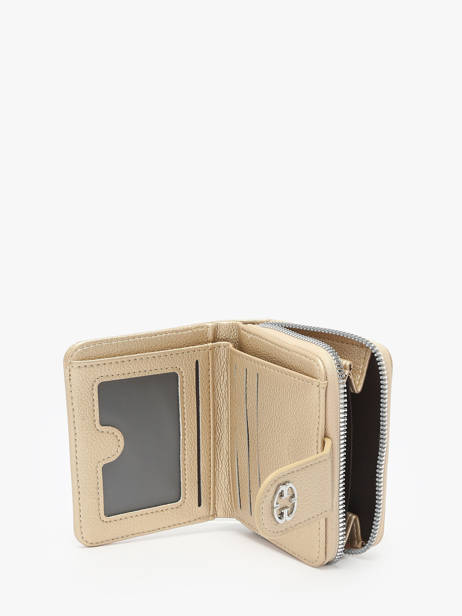 Coin Purse With Card Holder Miniprix Gold grained 78COK867 other view 1