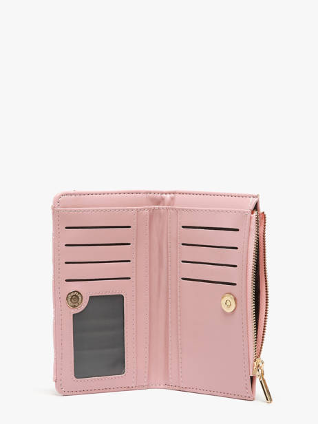 Coin Purse With Card Holder Miniprix Pink button 78SM2672 other view 1