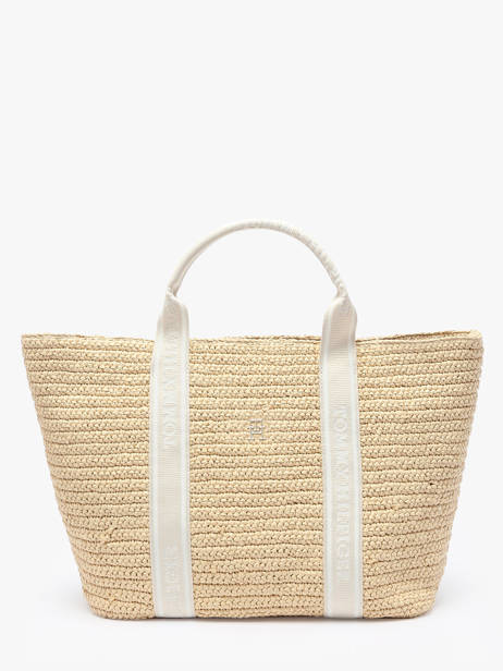 Satchel Th Spring Logo Polyurethane Tommy hilfiger White th spring logo AW17196