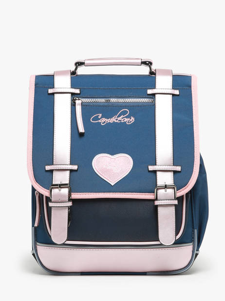 3-compartment Backpack Cameleon Blue vintage fantasy PBVGSD39