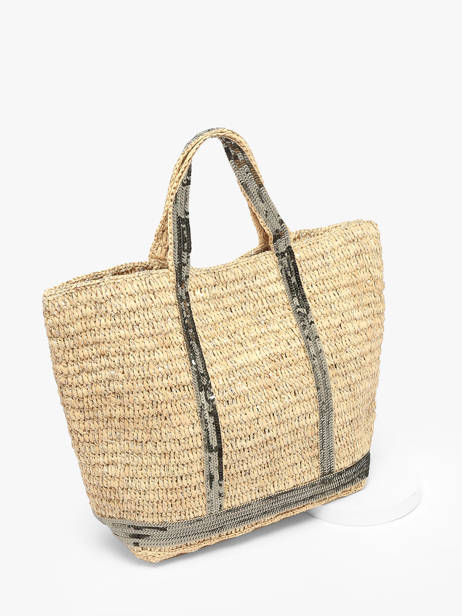 Shopping Bag Cabas Raphia Leather Vanessa bruno Beige cabas raphia 30V40413 other view 2