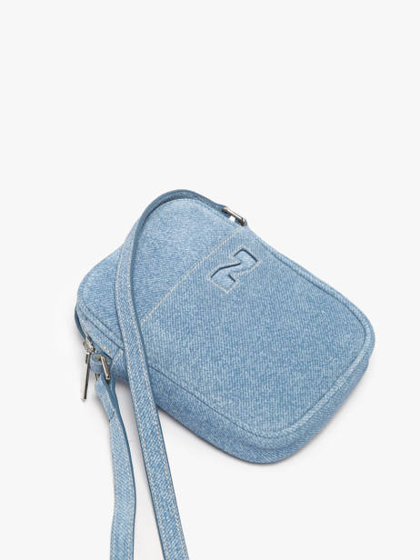 Shoulder Bag Denim Leather Nathan baume Blue denim D other view 2