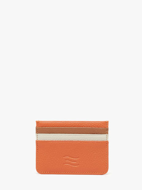 Card Holder Leather Crinkles Orange caviar 14320C