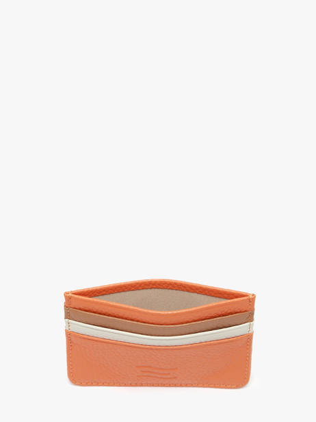 Card Holder Leather Crinkles Orange caviar 14320C other view 1