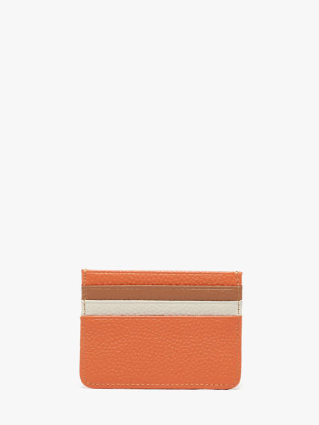 Card Holder Leather Crinkles Orange caviar 14320C other view 2