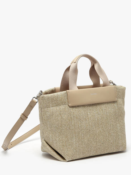 Crossbody Bag Ck Raffia Raphia Calvin klein jeans Beige ck raffia K613026 other view 2