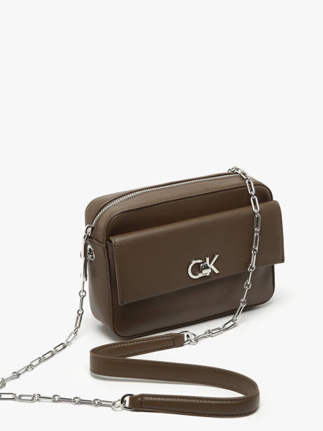 Shoulder Bag Ck Pocket Recycled Polyester Calvin klein jeans Brown ck pocket K613089 other view 2