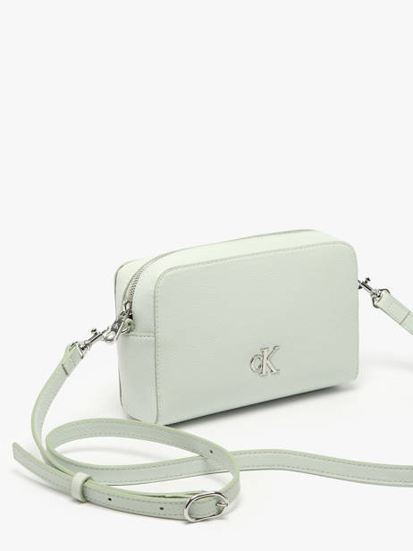 Shoulder Bag Minimal Mono Recycled Polyester Calvin klein jeans Green minimal mono 4K3162G other view 2