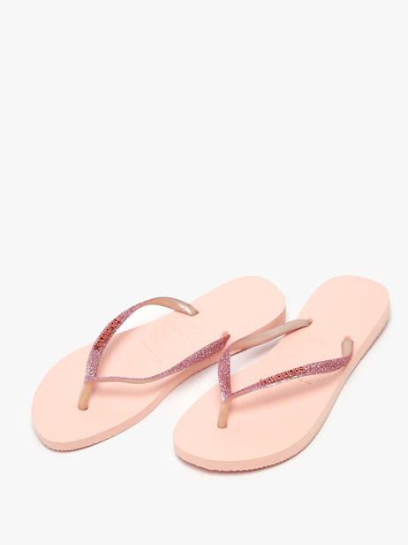 Slim Glitter Ii Flip Flops Havaianas Pink accessoires 4146975F other view 2